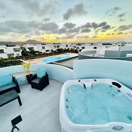 Apartamento Fuerteventura Azul Vv - Jacuzzi, Aire Acondicionado, Solárium , Terraza Vistas Panorámicas, Diseño , Luxury - Superhost Vv Appartamento La Oliva